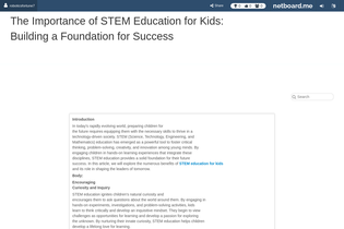 Interactive Learning Pages | netboard.me